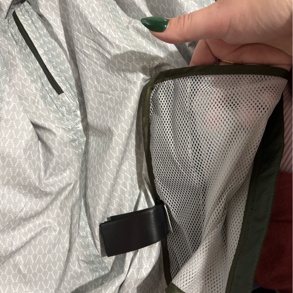 Marmot Women's 1X PreCip Eco Rain Jacket Olive Green Vented Pit Zip Outdoor - Picture 12 of 16